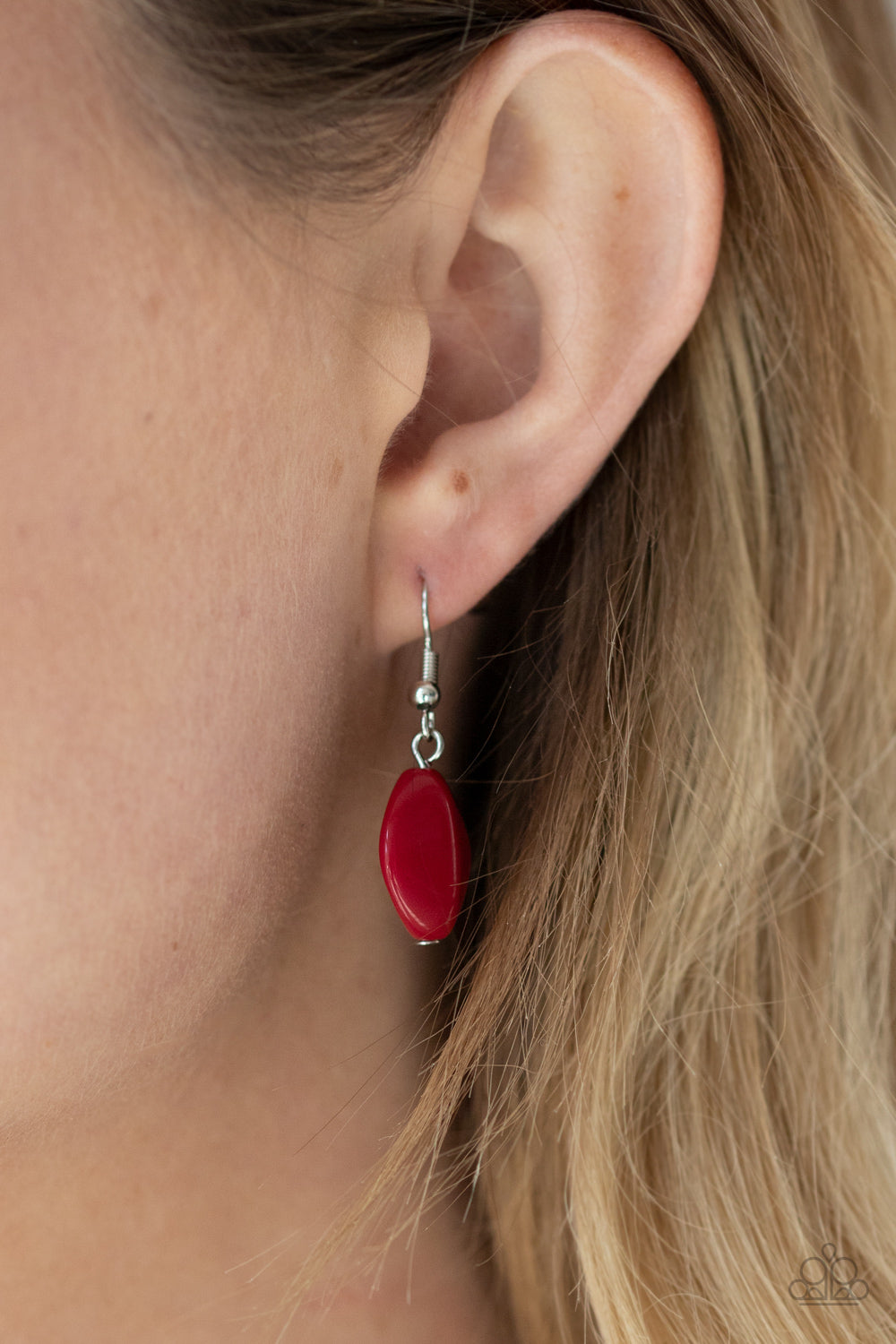 Paparazzi Accessories Two-story Stunner - Red Necklaces - Lady T Accessories