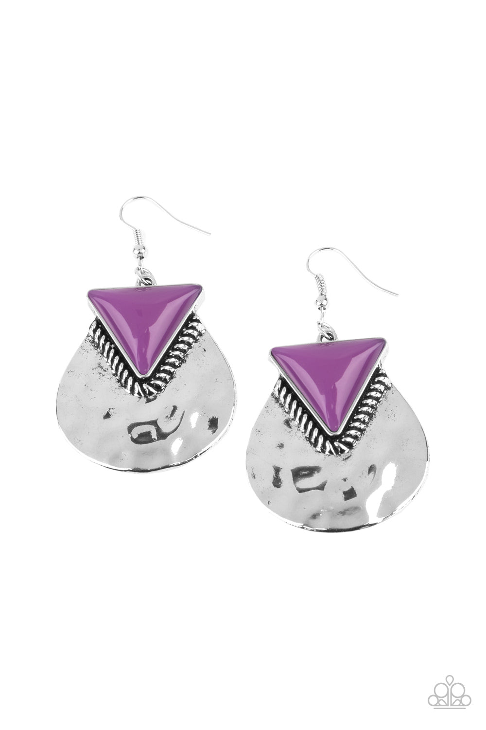 Paparazzi Accessories Road Trip Treasure - Purple Earrings - Lady T Accessories