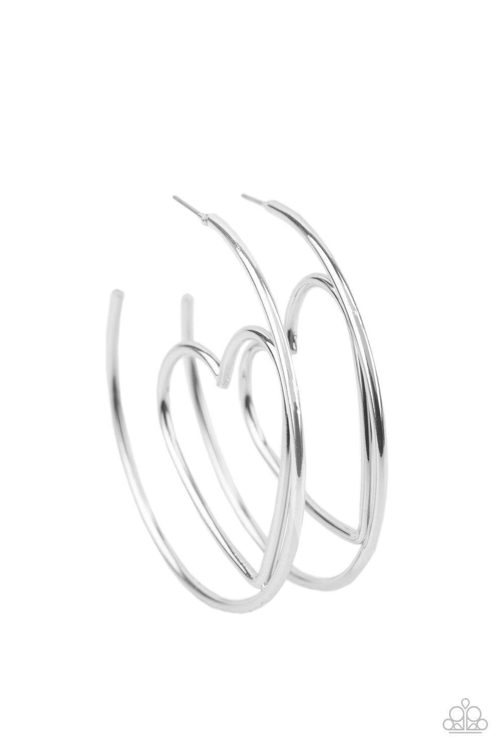 Paparazzi Accessories Love at First BRIGHT - Silver Earrings - Lady T Accessories