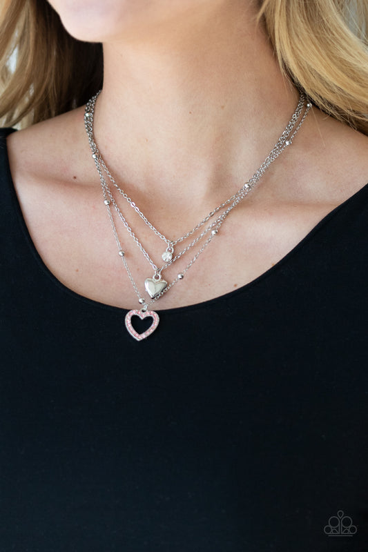 Paparazzi Accessories Never Miss a Beat - Pink Necklaces - Lady T Accessories