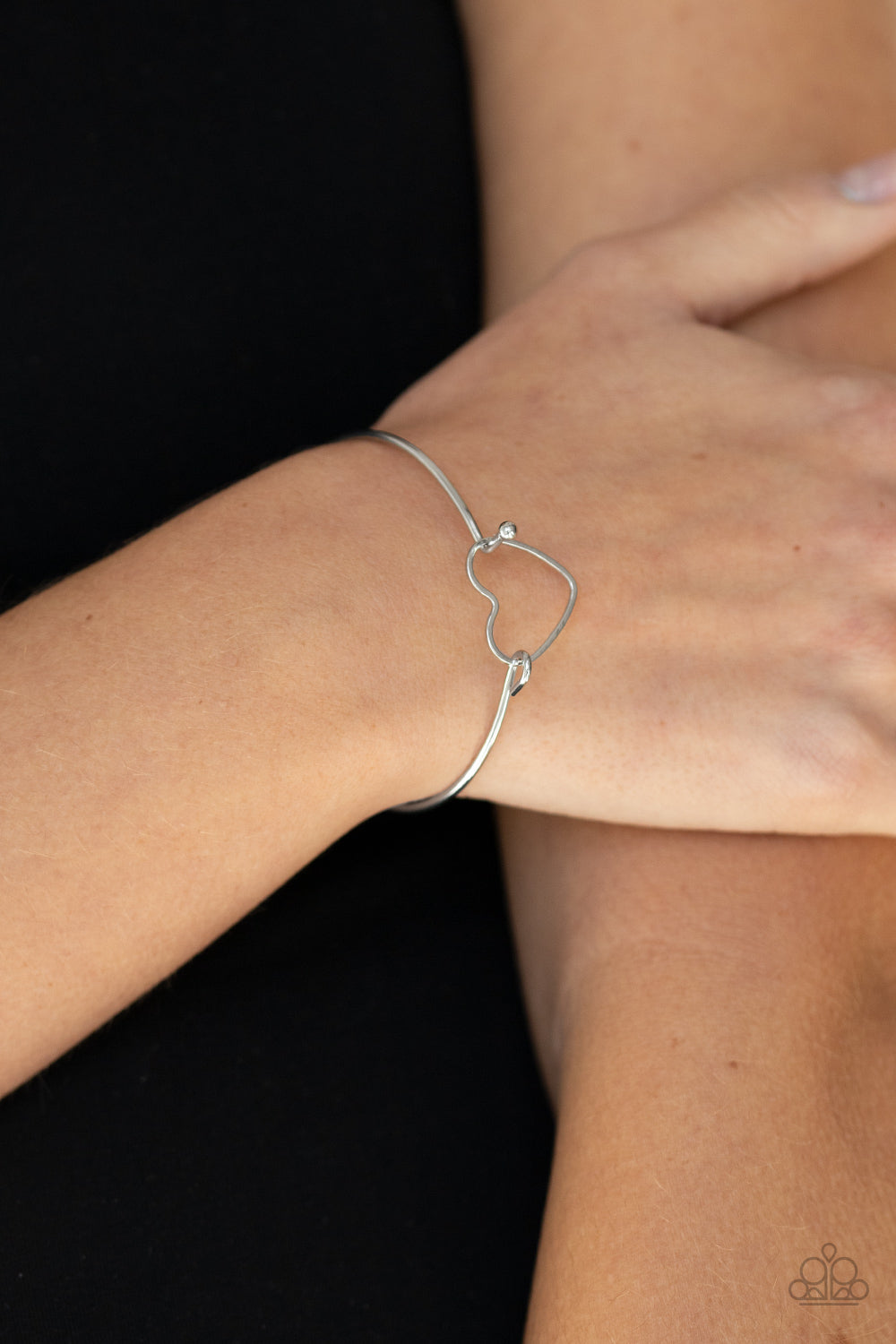 Paparazzi Accessories Make Yourself HEART - Silver Bracelets - Lady T Accessories