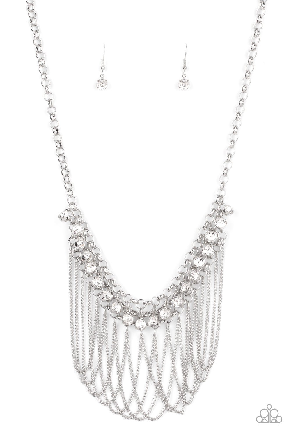 Paparazzi Accessories Flaunt Your Fringe - White Necklaces - Lady T Accessories