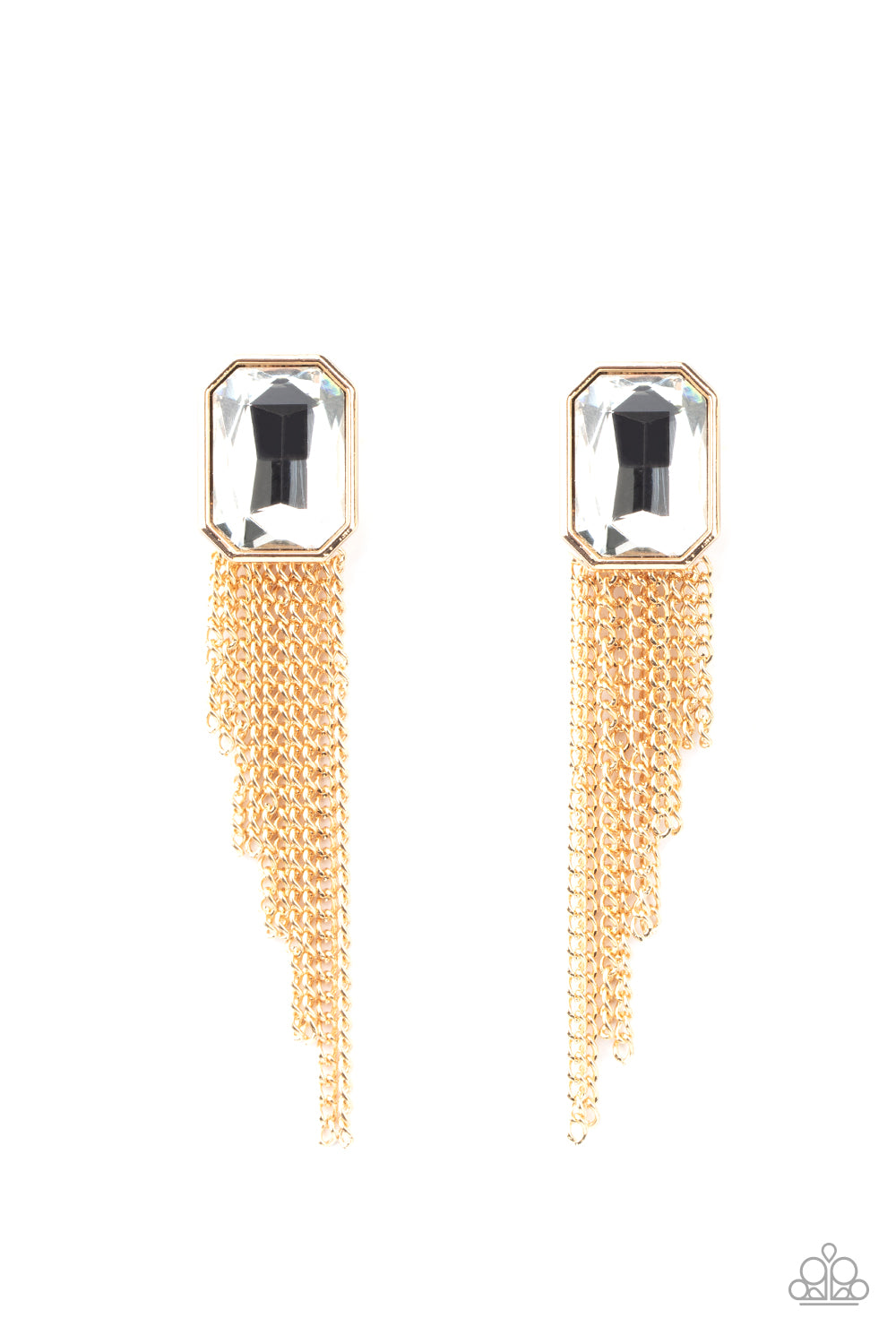 Paparazzi Accessories Save for a REIGN Day - Gold Earrings - Lady T Accessories