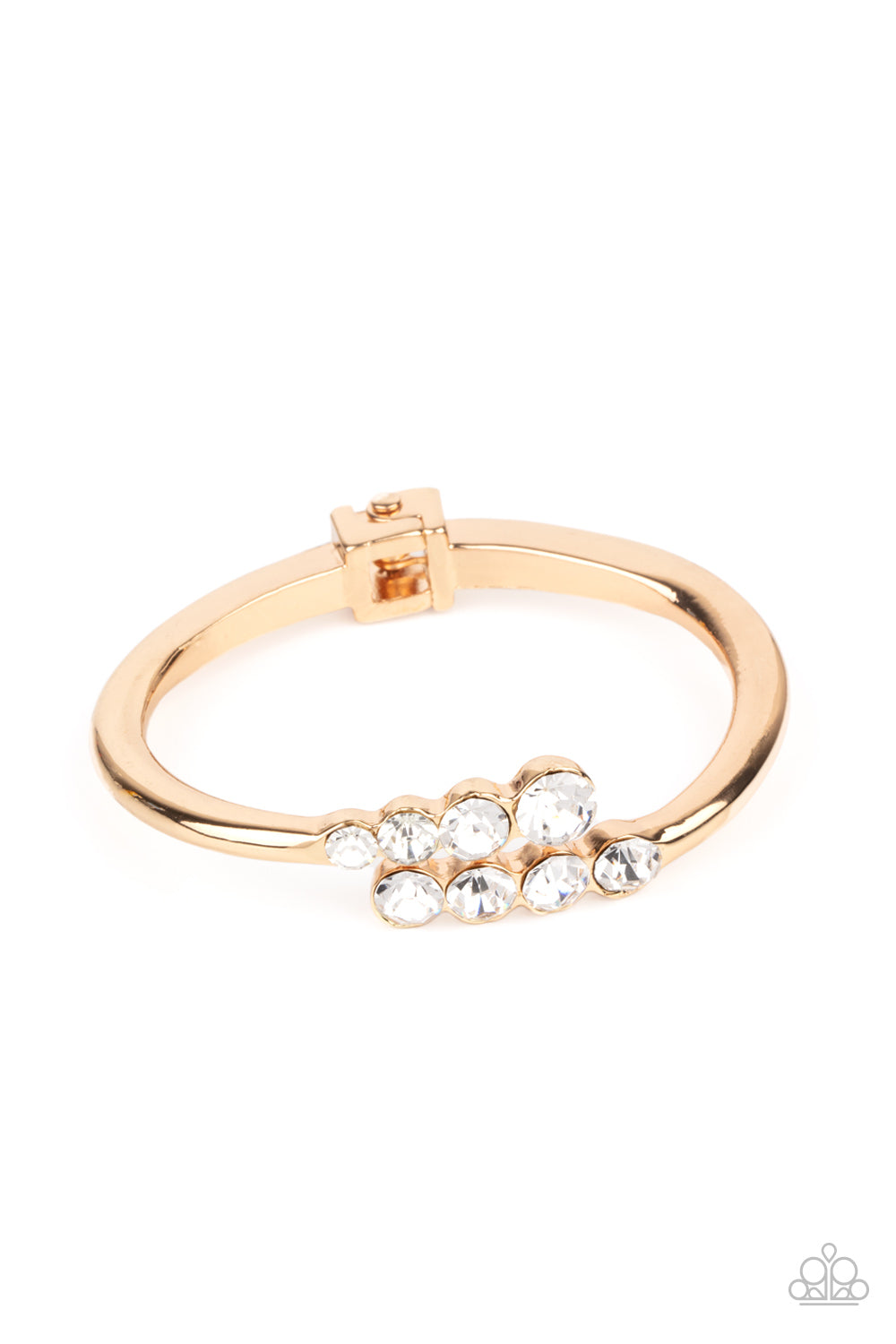 Paparazzi Accessories Defying Dazzle - Gold Bracelets - Lady T Accessories