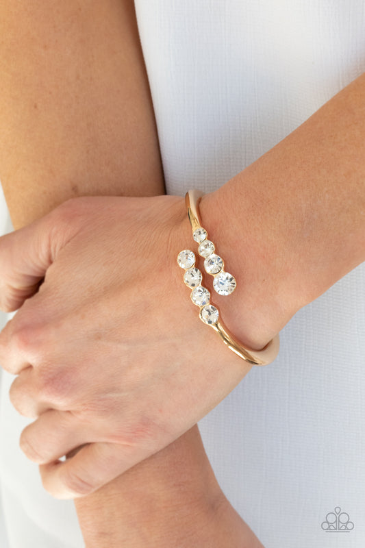 Paparazzi Accessories Defying Dazzle - Gold Bracelets - Lady T Accessories