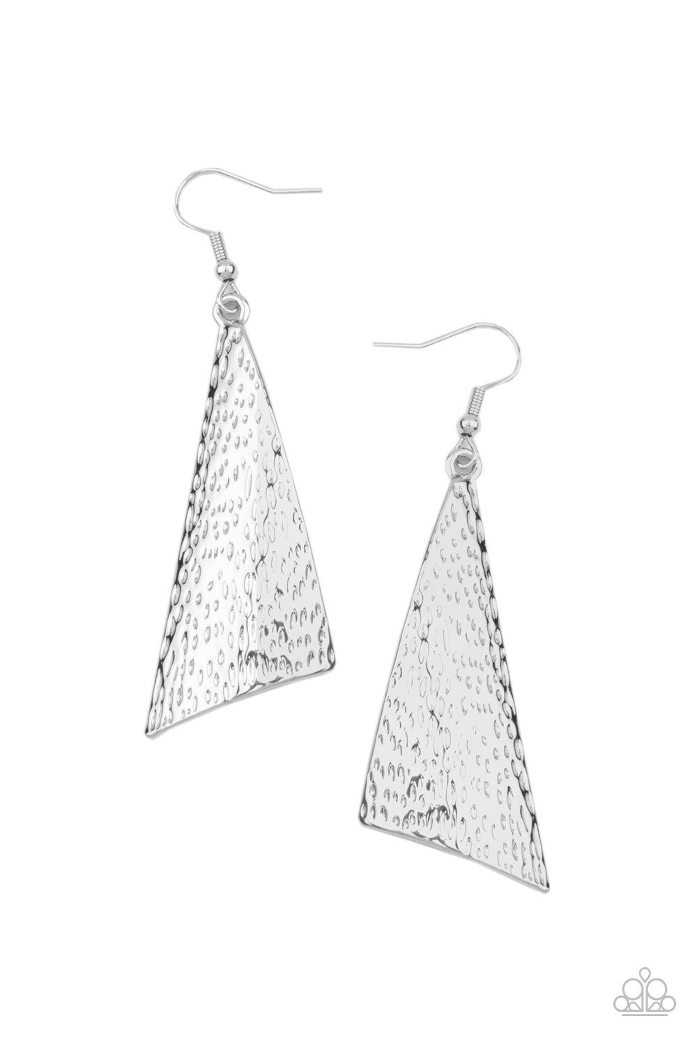 Paparazzi Accessories Ready the Troops - Silver Earrings - Lady T Accessories
