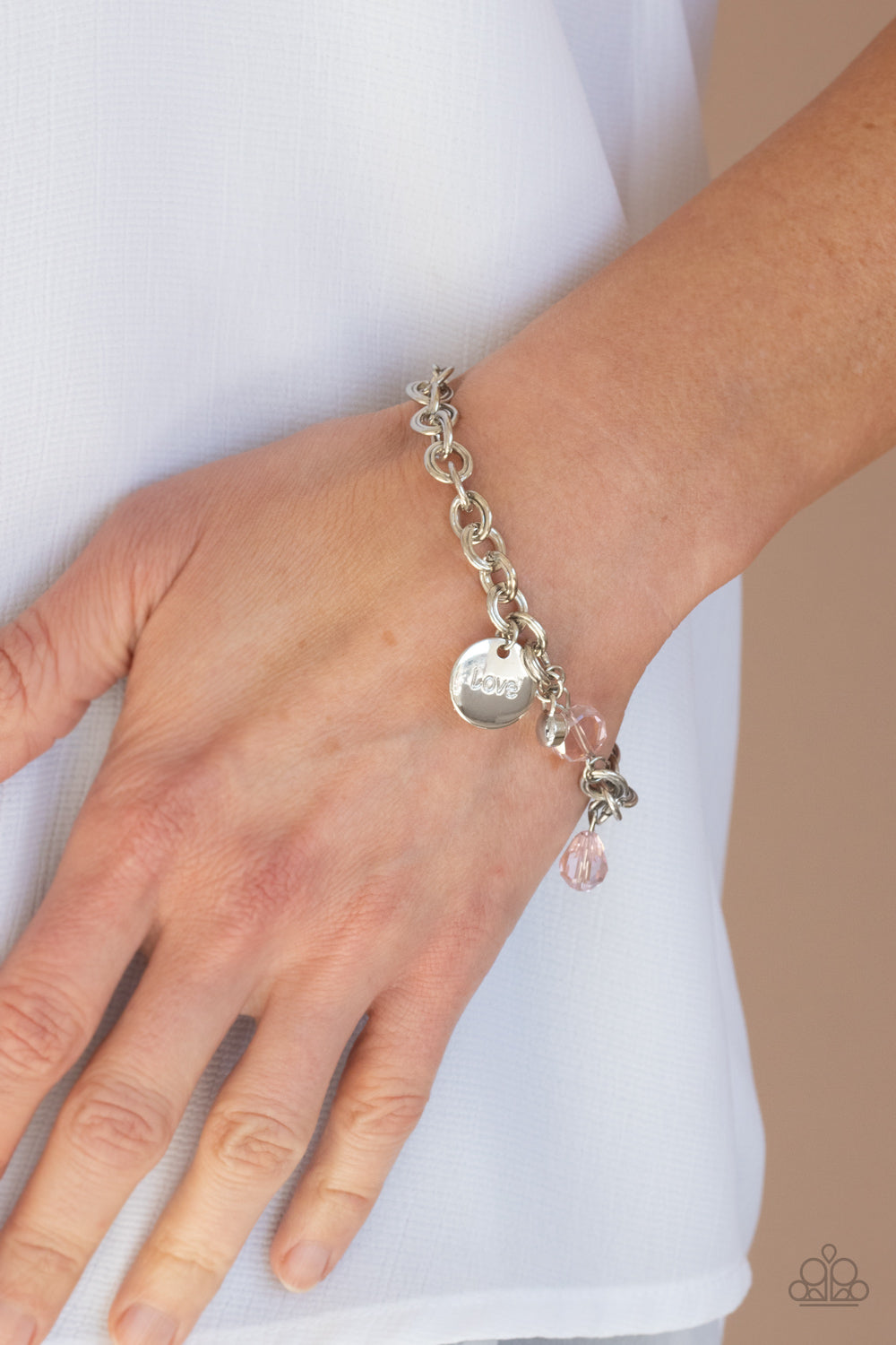 Paparazzi Accessories Lovable Luster - Pink Bracelets - Lady T Accessories