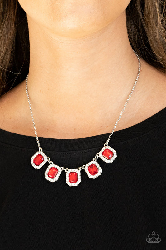 Paparazzi Accessories Next Level Luster - Red Necklaces - Lady T Accessories