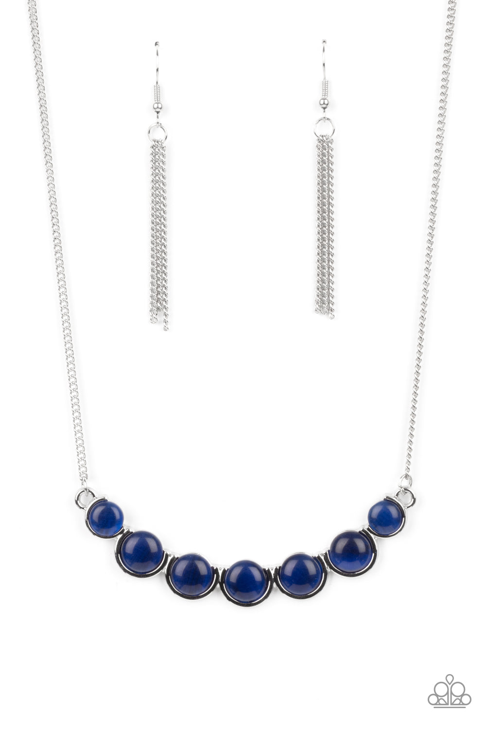 Paparazzi Accessories Serenely Scattered - Blue Necklaces - Lady T Accessories