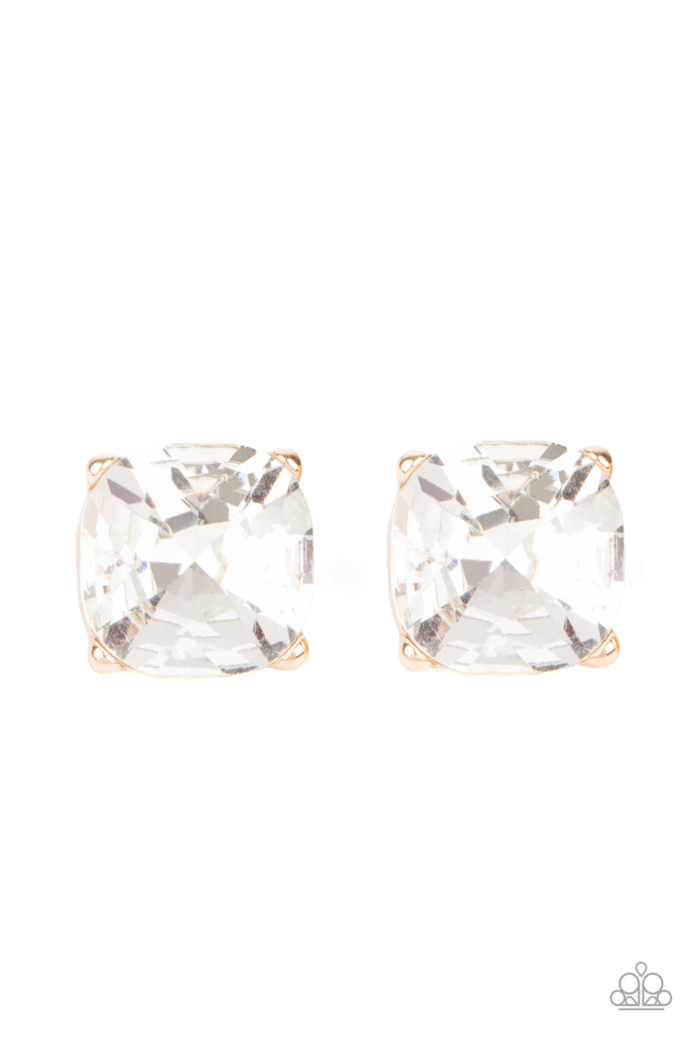 Paparazzi Accessories Royalty High - Gold Post Earrings - Lady T Accessories