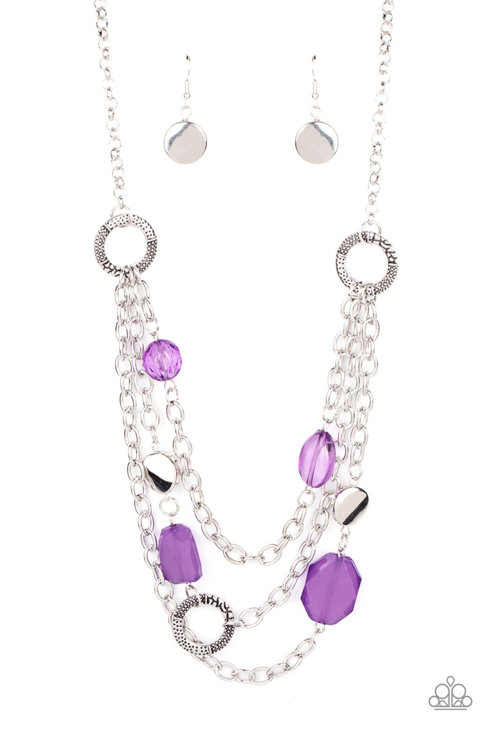 Paparazzi Accessories Oceanside Spa - Purple Necklaces - Lady T Accessories