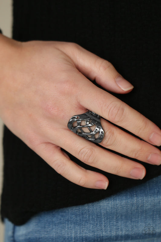 Paparazzi Accessories Open Fire - Black Rings - Lady T Accessories