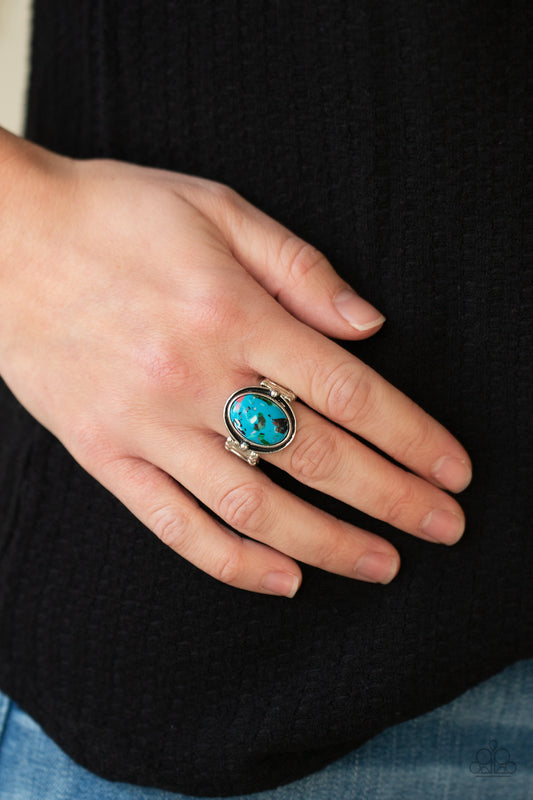 Paparazzi Accessories Terrifically Terrazzo - Blue Rings - Lady T Accessories