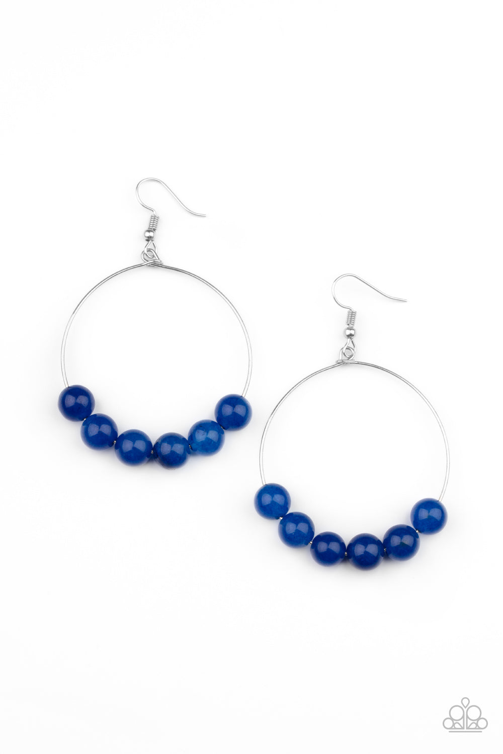 Paparazzi Accessories Let it Slide - Blue Earrings - Lady T Accessories