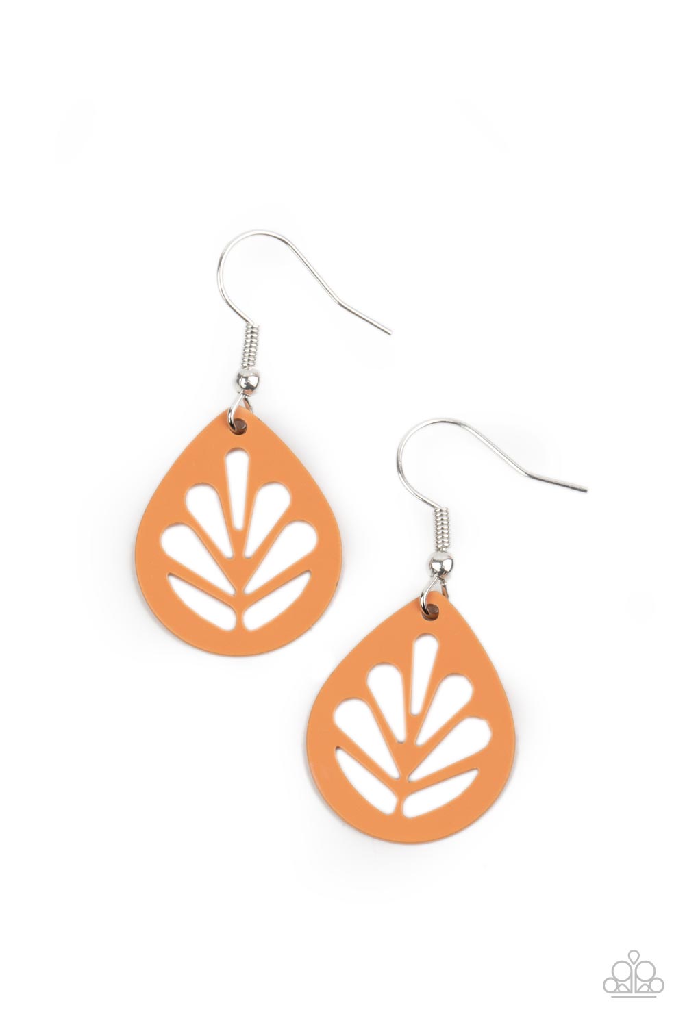 Paparazzi Accessories LEAF Yourself Wide Open - Orange Earrings - Lady T Accessories