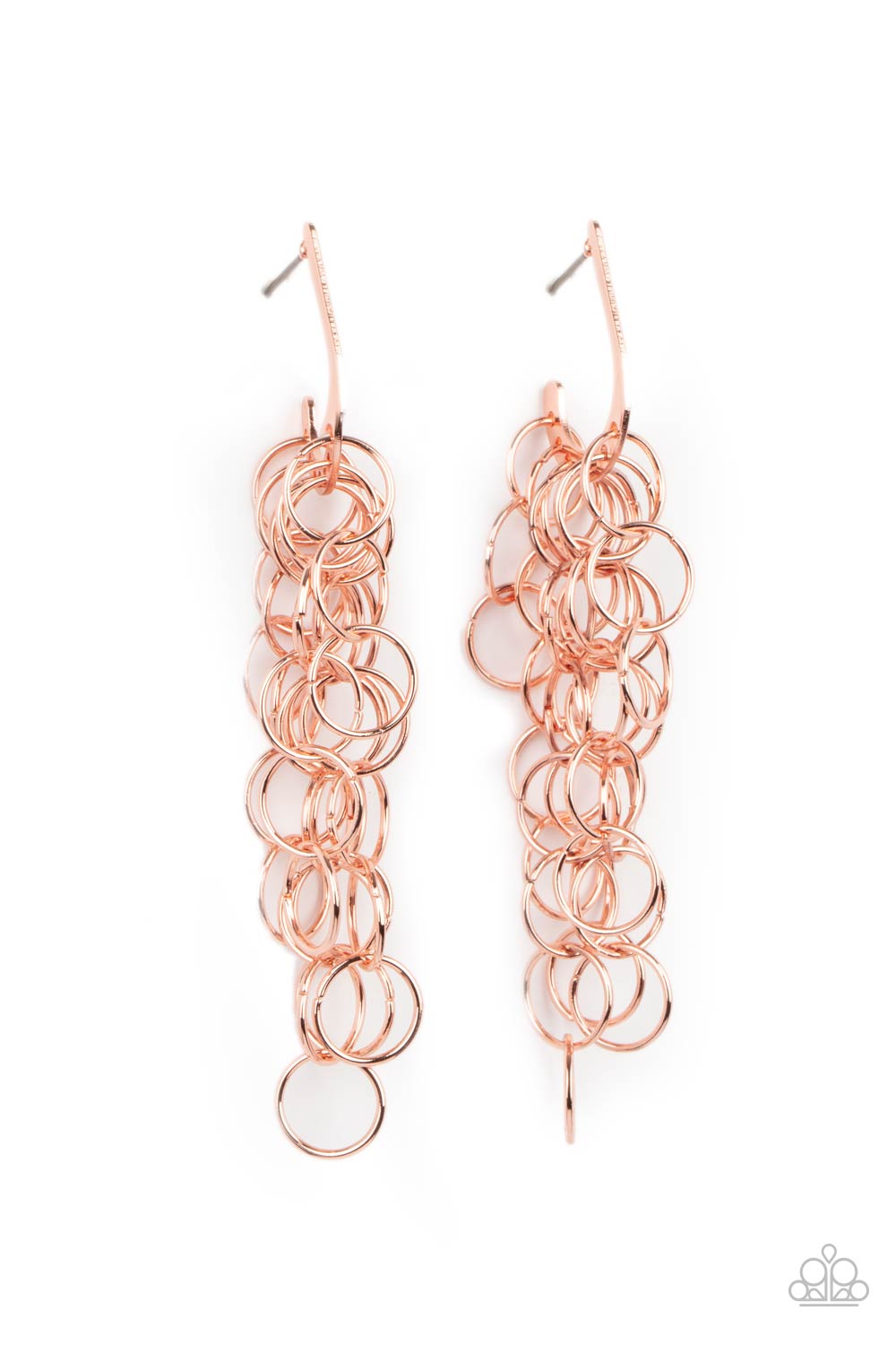 Paparazzi Accessories Long Live the Rebels - Copper Earrings - Lady T Accessories