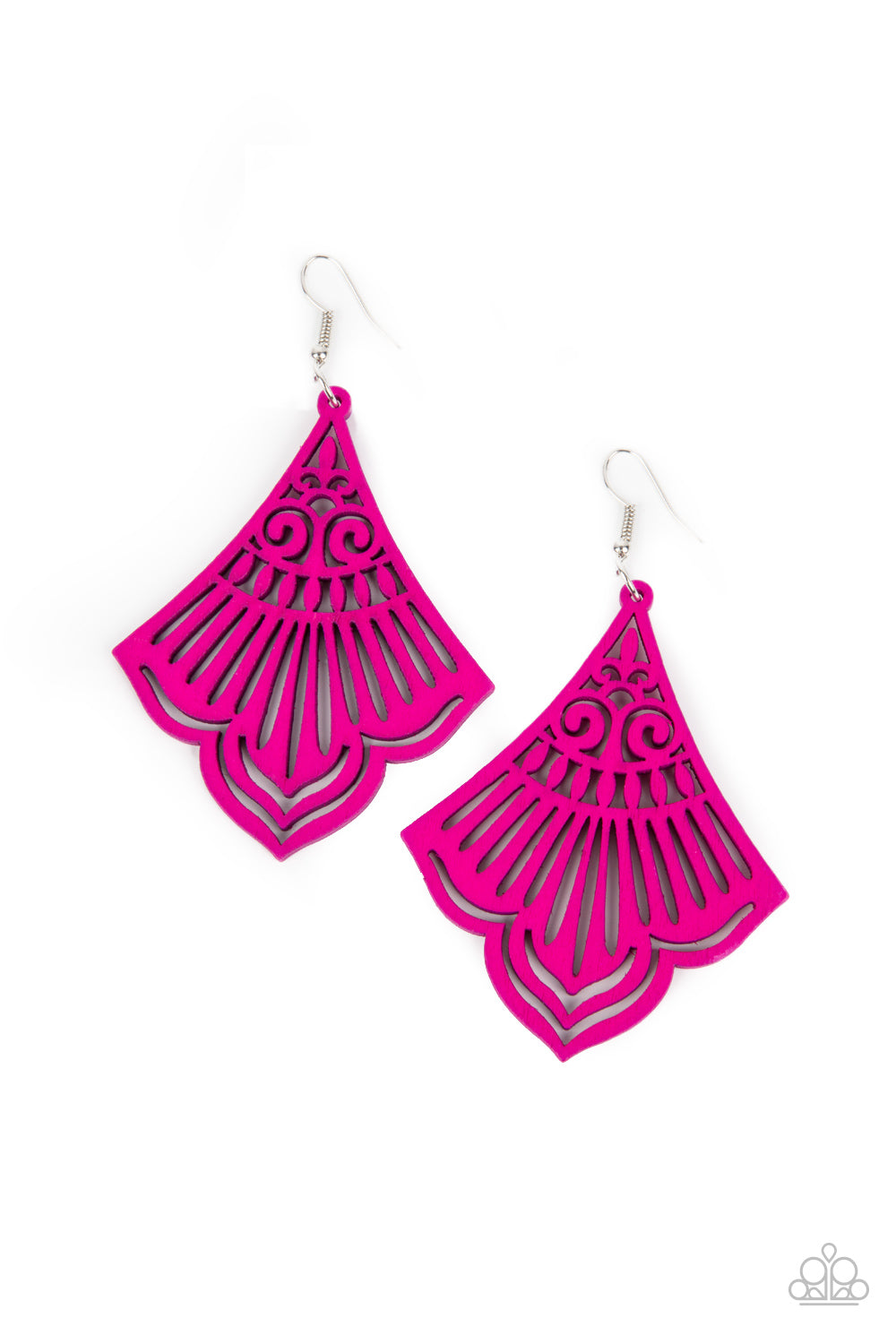 Paparazzi Accessories Eastern Escape - Pink Earrings - Lady T Accessories