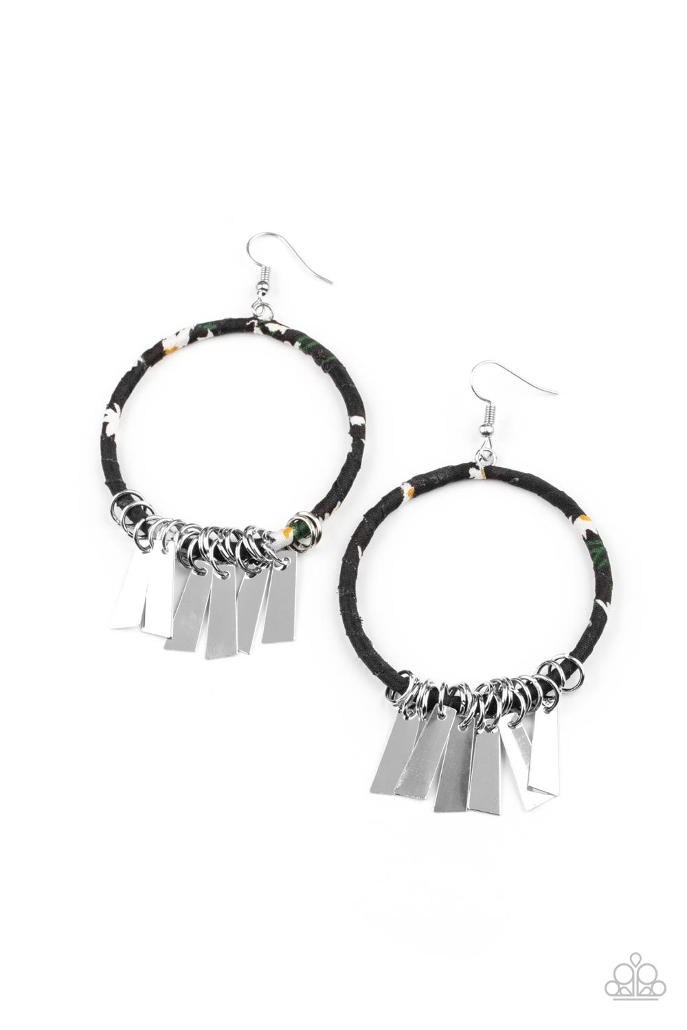 Paparazzi Accessories Garden Chimes - Black Earrings - Lady T Accessories