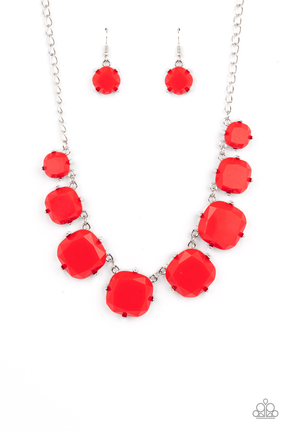 Paparazzi Accessories Prismatic Prima Donna - Red Necklaces - Lady T Accessories