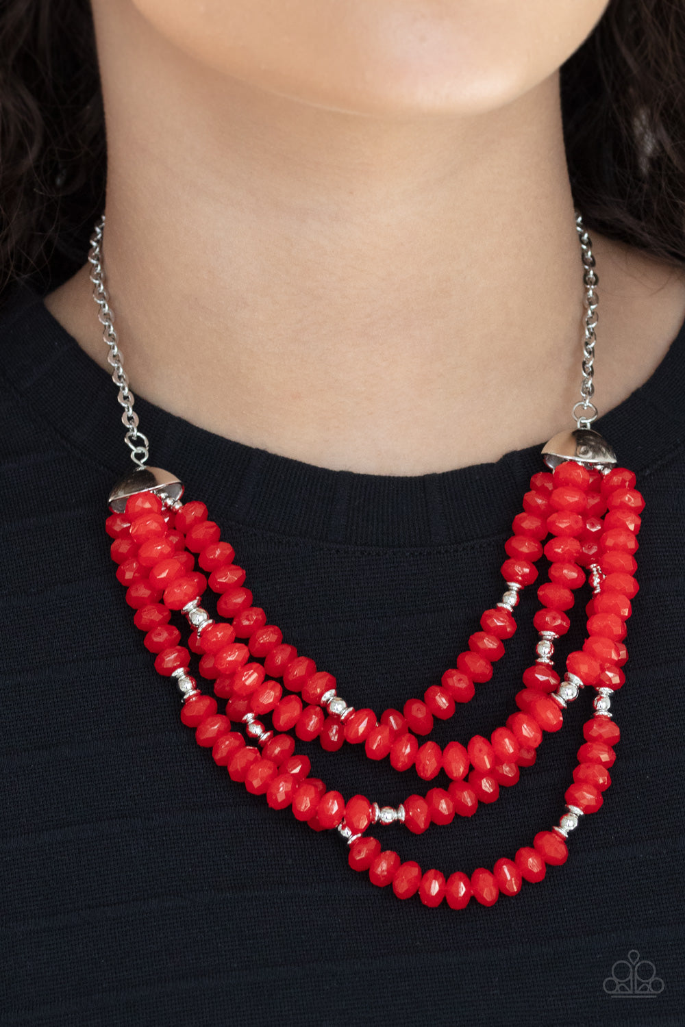 Paparazzi Accessories Best POSH-IBLE Taste - Red Necklaces - Lady T Accessories