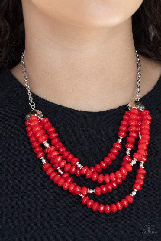 Paparazzi Accessories Best POSH-IBLE Taste - Red Necklaces - Lady T Accessories