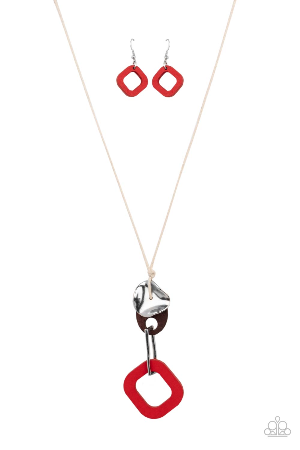 Paparazzi Accessories Top of The WOOD Chain - Red Wood Necklaces - Lady T Accessories