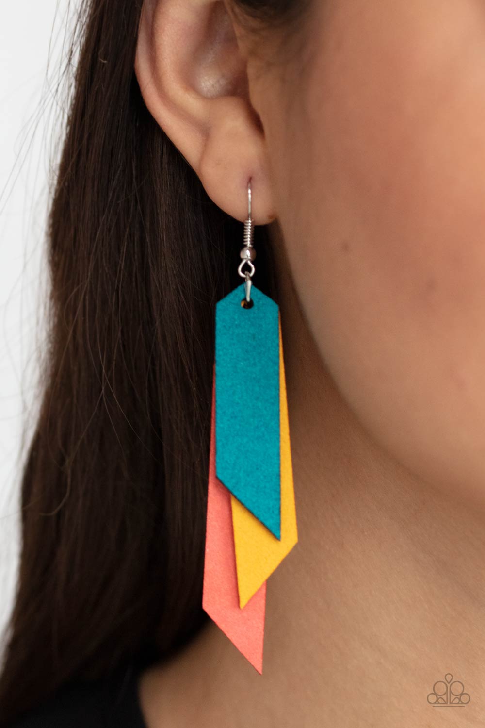 Paparazzi Accessories Suede Shade - Multi Earrings - Lady T Accessories