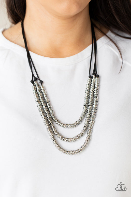 Paparazzi Accessories RING to Reason - Black Necklaces - Lady T Accessories