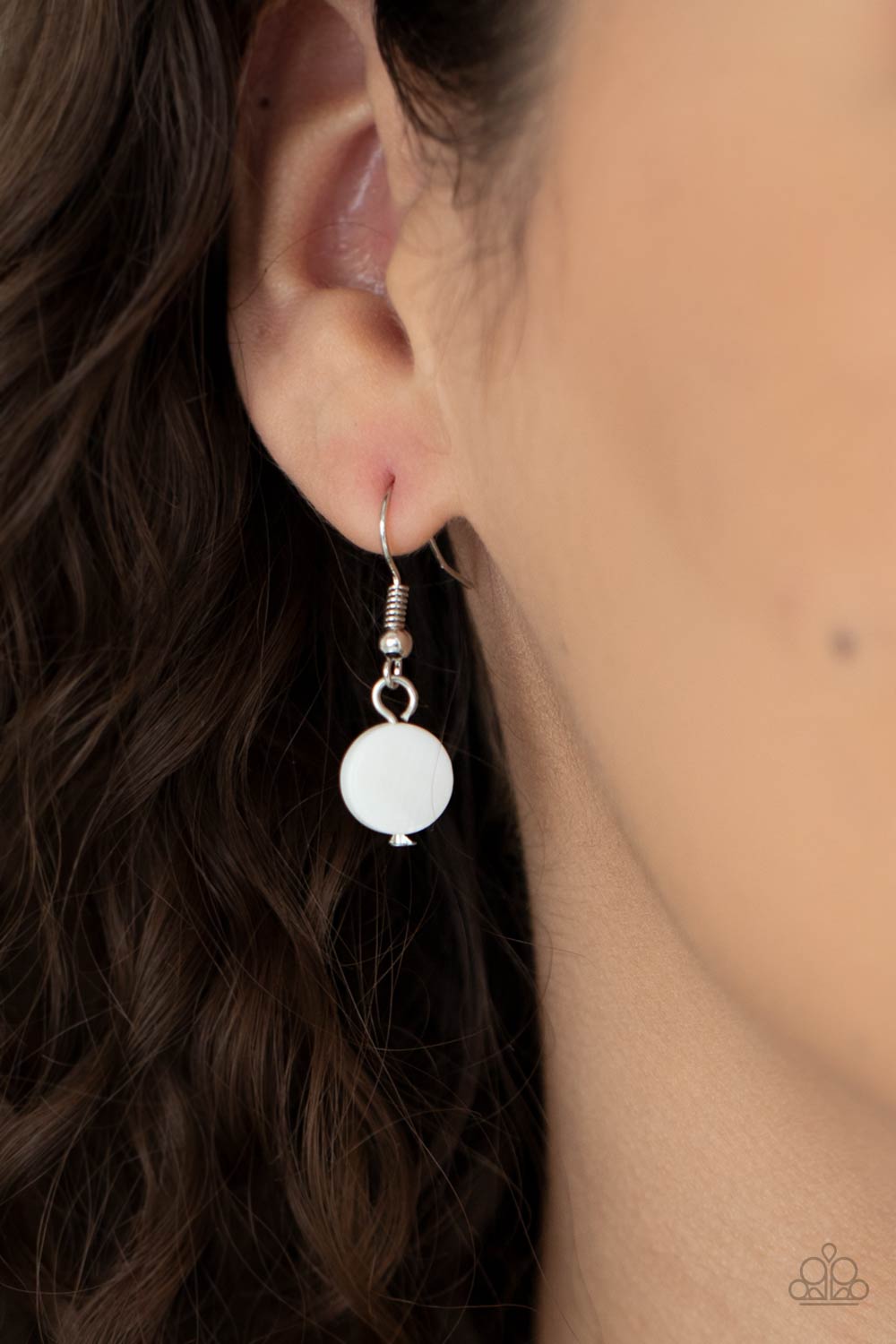 Paparazzi Accessories Extended STAYCATION - Pink Necklaces a summery collection of shiny white shell-like discs and dainty light-pink beads are threaded along invisible wires, creating colorful layers below the collar. Features an adjustable clasp closure.  Sold as one individual necklace. Includes one pair of matching earrings.  Paparazzi Jewelry is lead and nickel free so it's perfect for sensitive skin too!