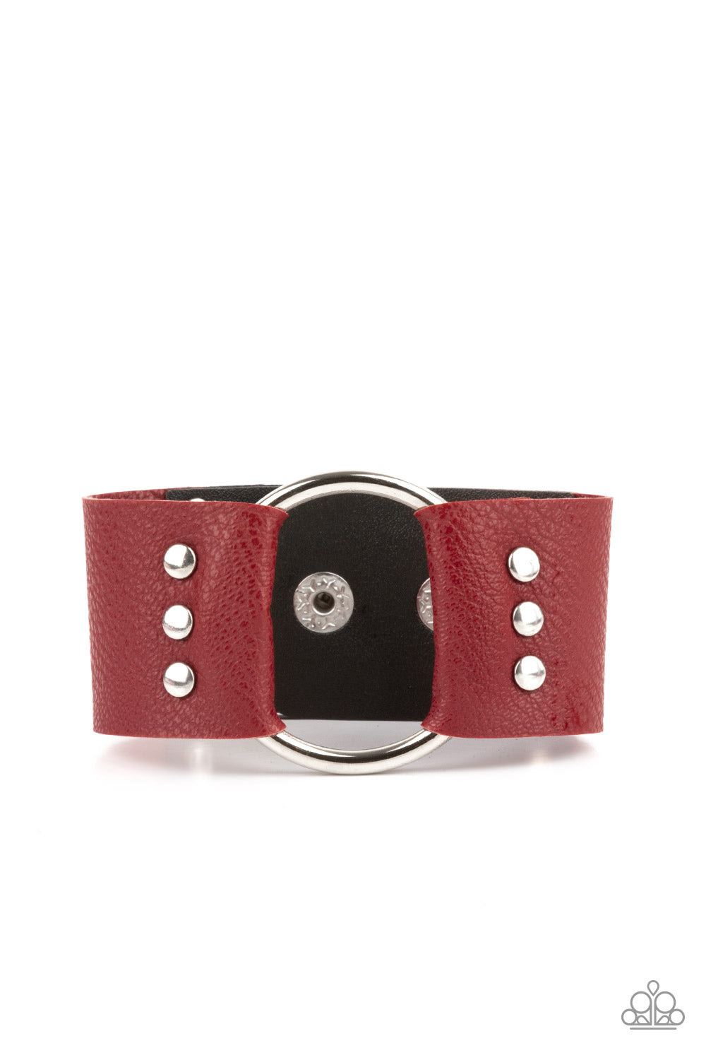 Paparazzi Accessories Moto Mayhem - Red Bracelets - Lady T Accessories