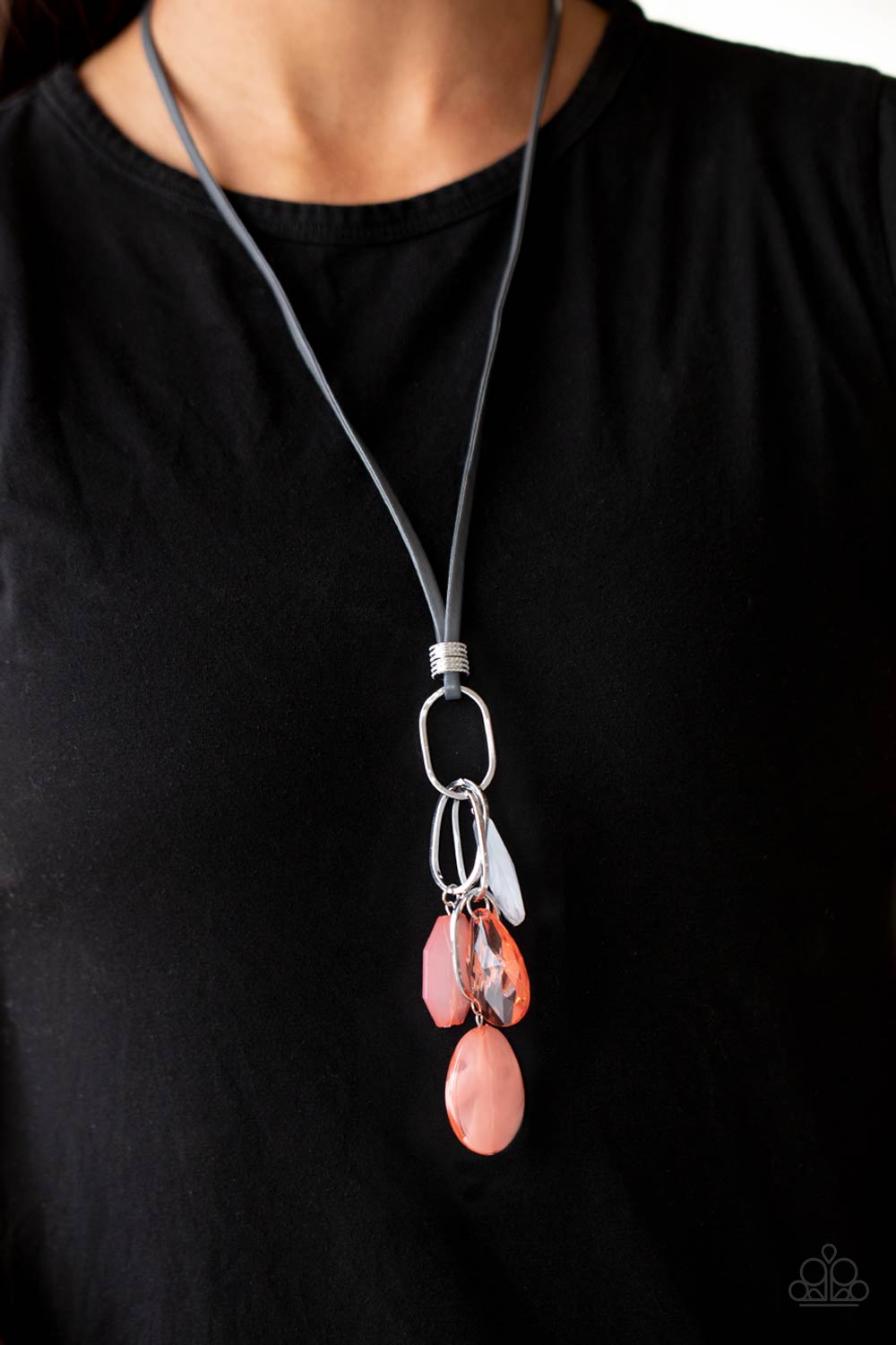 Paparazzi Accessories Fundamentally Flirtatious - Orange Necklaces - Lady T Accessories