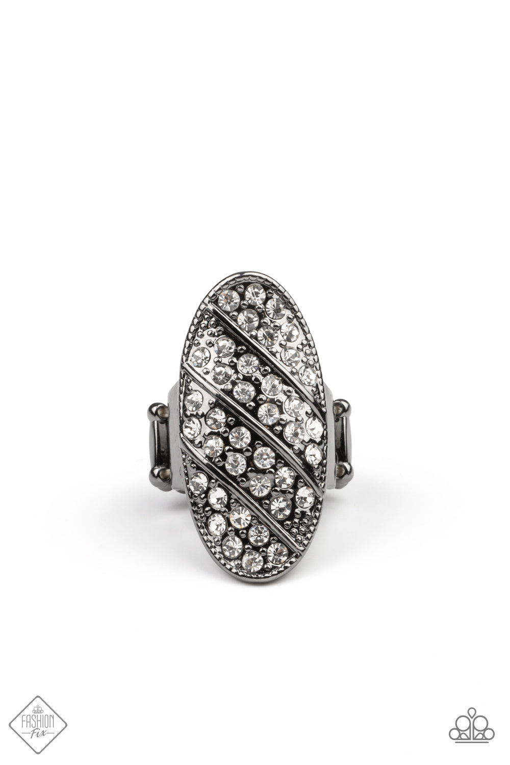 Paparazzi Accessories Galatic Glitz - Black Rings - Lady T Accessories