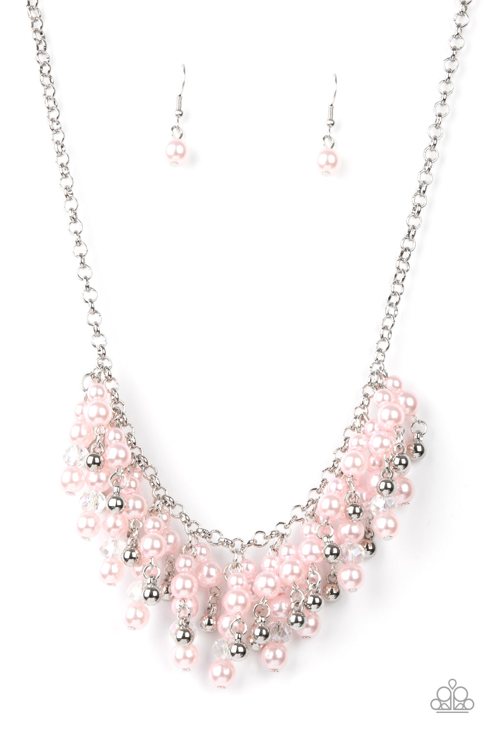 Paparazzi Accessories - Champagne Dreams - Pink Pearl Necklaces