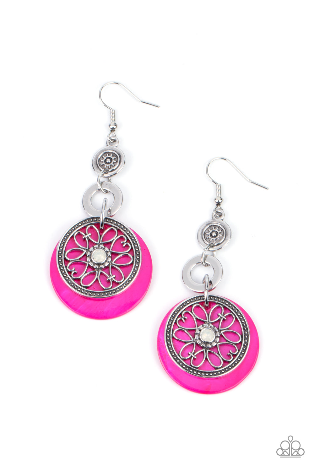 Paparazzi Accessories Royal Marina - Pink Earrings - Lady T Accessories