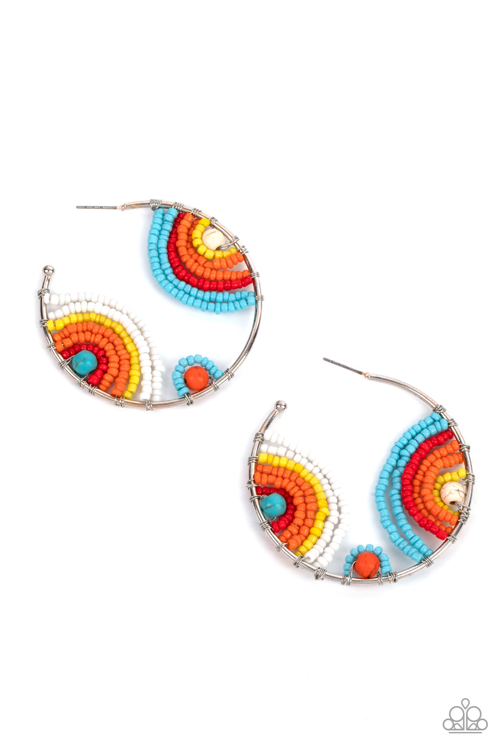 Paparazzi Accessories Rainbow Horizons - Multi Hoop Earrings - Lady T Accessories