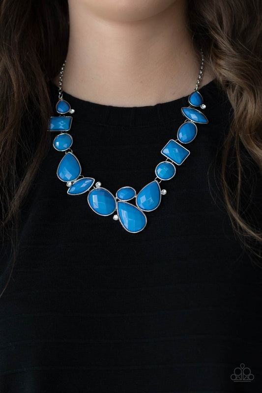 Paparazzi Accessories Mystical Mirage -Blue Necklaces - Lady T Accessories