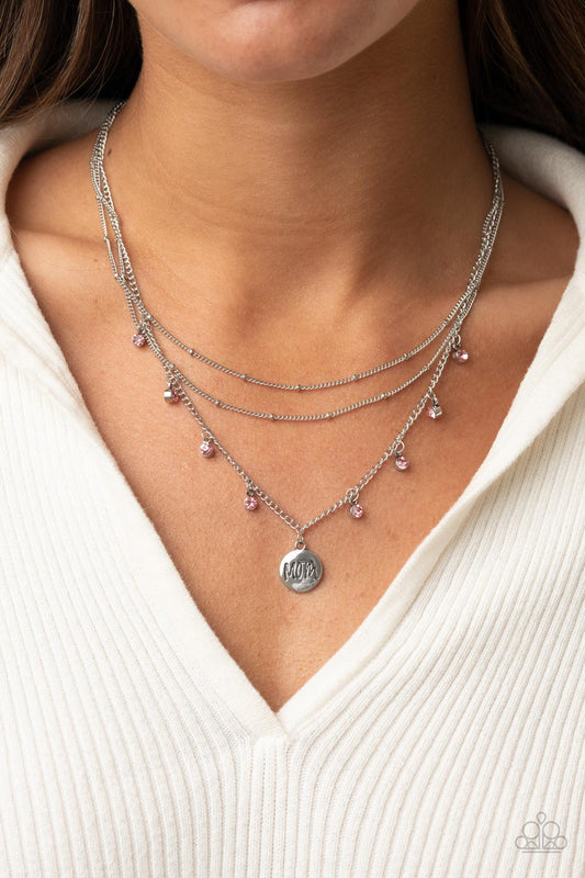 Paparazzi Accessories Ode to Mom - Pink Necklaces - Lady T Accessories