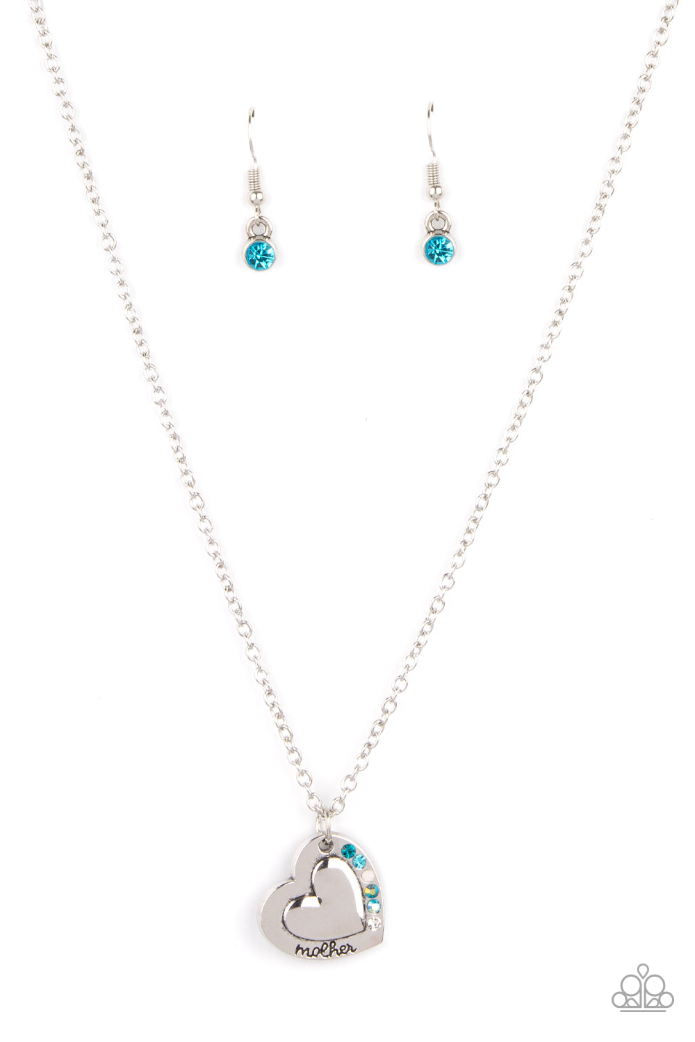 Paparazzi Accessories Happily Heartwarming - Blue Necklaces - Lady T Accessories