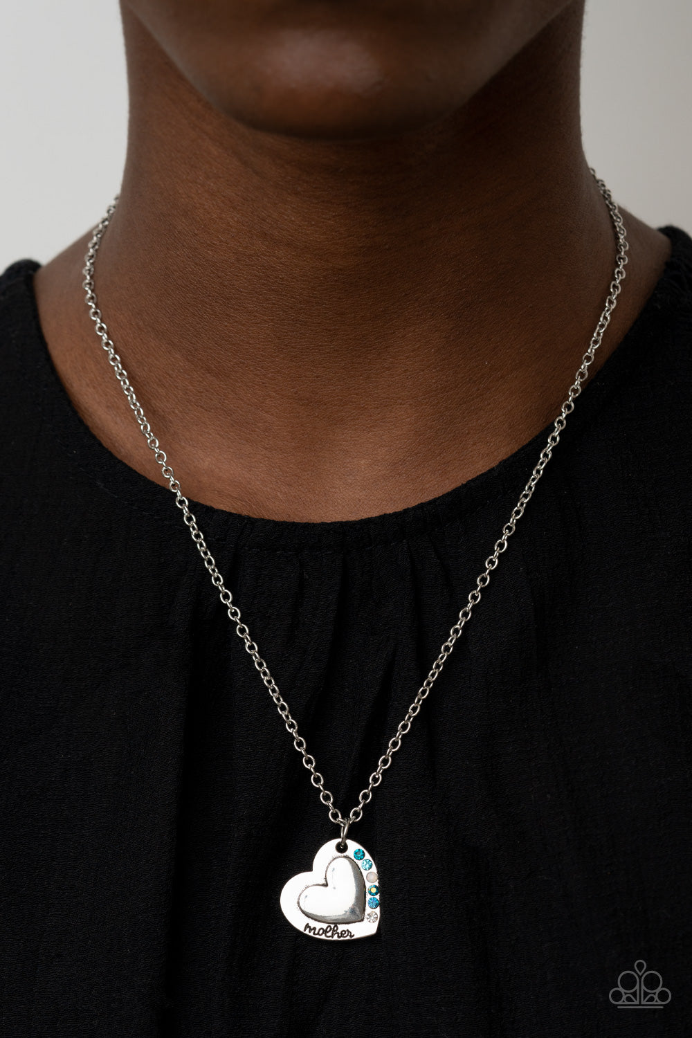 Paparazzi Accessories Happily Heartwarming - Blue Necklaces - Lady T Accessories