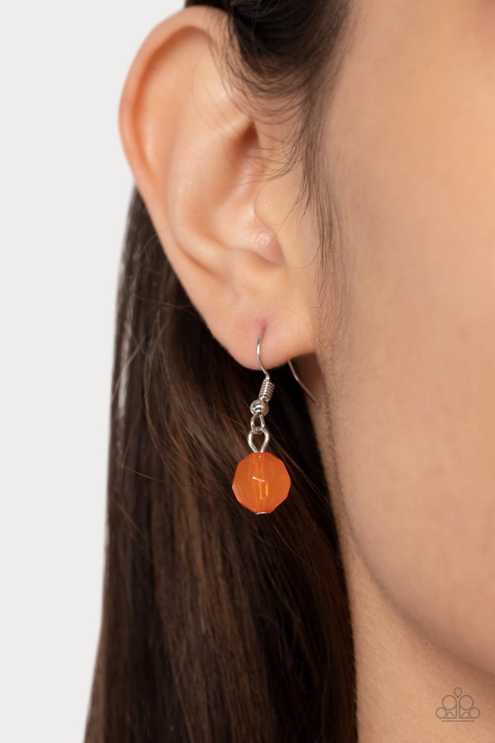 Paparazzi Accessories - Tropical Trove - Purple Necklaces faceted strands of opaque orange and Olive Branch crystal-like beads give way to a colorful assortment of oversized blue and plum crystal-like accents. Shiny silver beads adorn the hearty layers, adding a dash of metallic glitz to the tropical inspired display. Features an adjustable clasp closure.  Sold as one individual necklace. Includes one pair of matching earrings.