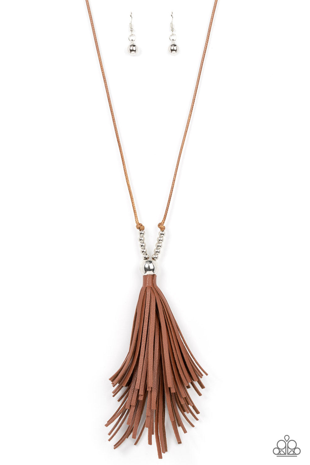 Paparazzi Accessories - A Clean Sweep - Brown Tassel Necklaces