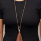 Paparazzi Accessories - A Clean Sweep - Brown Tassel Necklaces