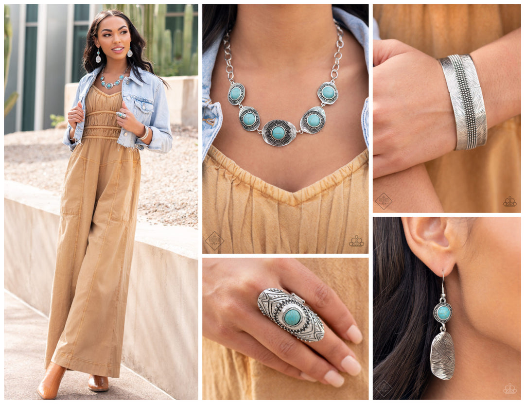 Simply Santa Fe Complete Trend Blend - March 2022 Fashion Fix Set authentic designs and handcrafted pieces are staples of the Simply Santa Fe Collection. Featuring patterns and elements inspired by nature, these earthy designs tend to have a little more detail. Those free spirited collectors who have an appreciation for the creative process and delight in the sentimental stories behind their favorite accessories will feel right at home with the Simply Santa Fe Collection.