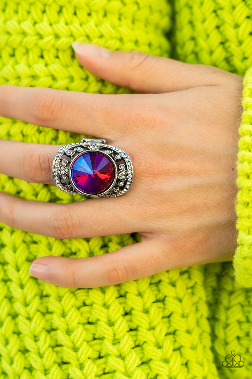 Paparazzi Accessories - Galactic Garden - Blue Gem Ring