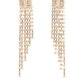 Paparazzi A-Lister Affirmations - Gold Rhinestone Earrings