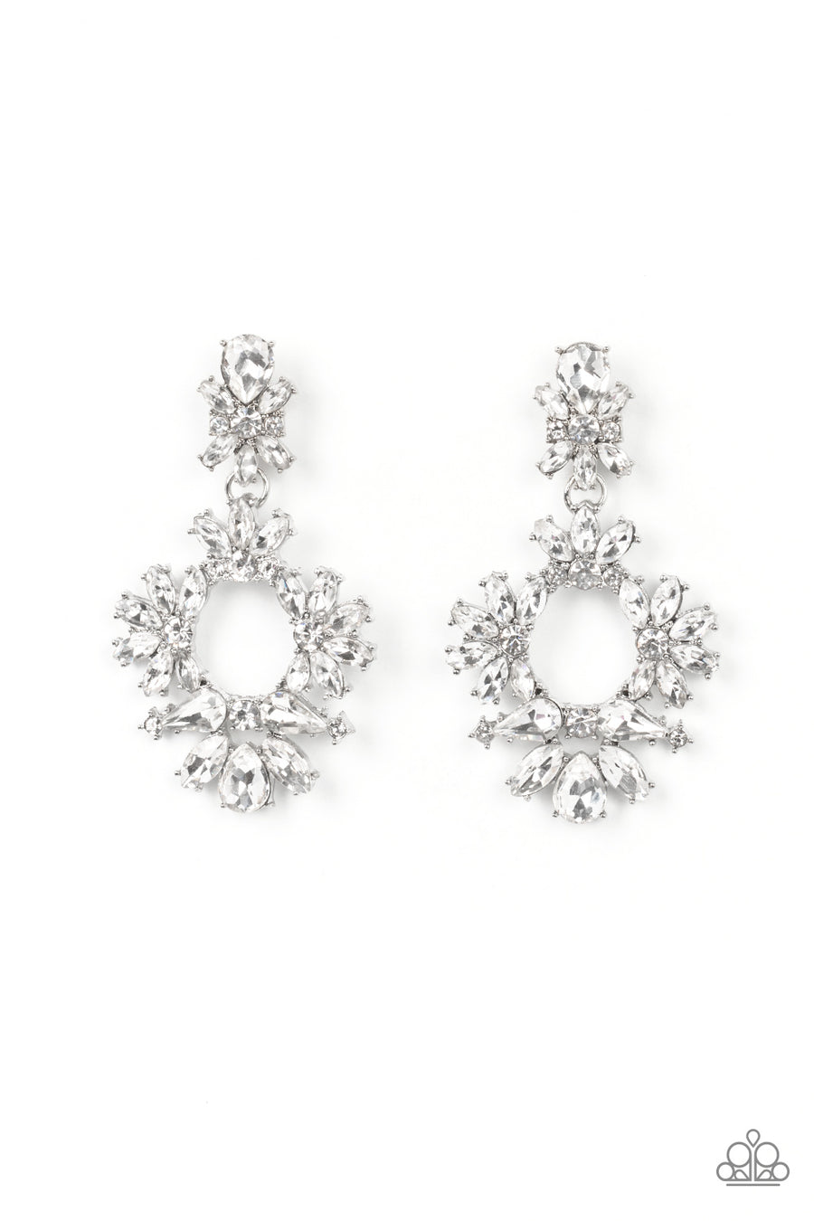Paparazzi Accessories - Leave them Speechless - White Earrings