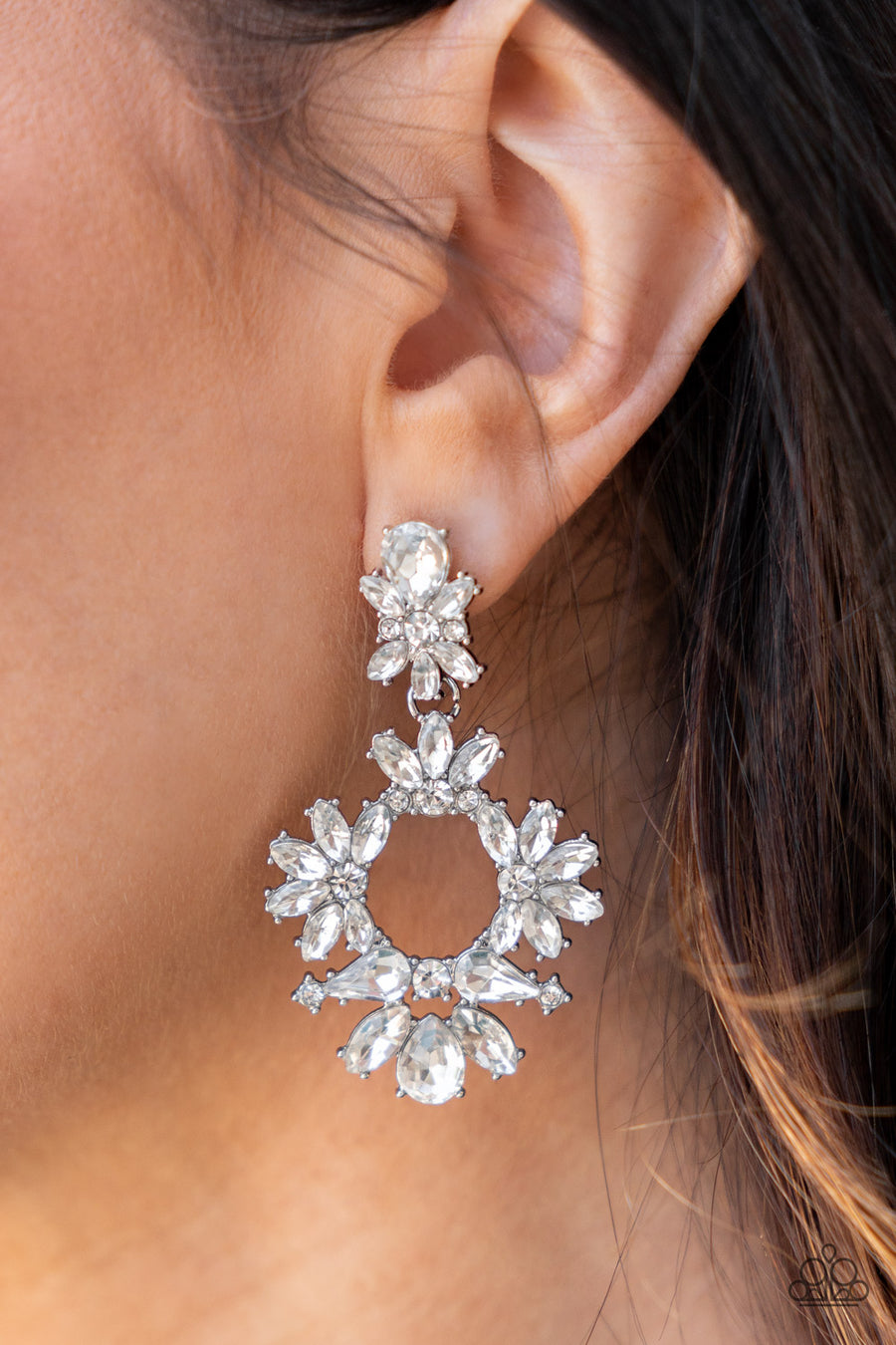 Paparazzi Accessories - Leave them Speechless - White Earrings