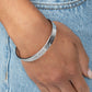 Paparazzi Accessories - I Stand All Amazed - Silver Inspirational Bracelets a simplistic, shiny, silver cuff is stamped with the phrase "I Stand All Amazed," for a divine, light-catching design across the wrist.  Sold as one individual bracelet.