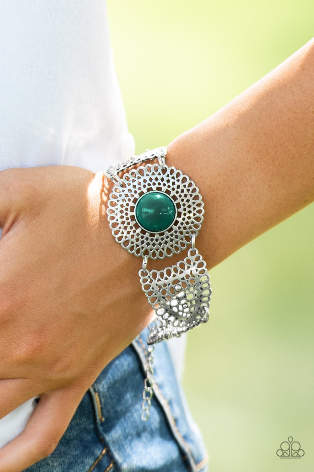Paparazzi Accessories Avant-VANGUARD - Green Bracelets - Lady T Accessories