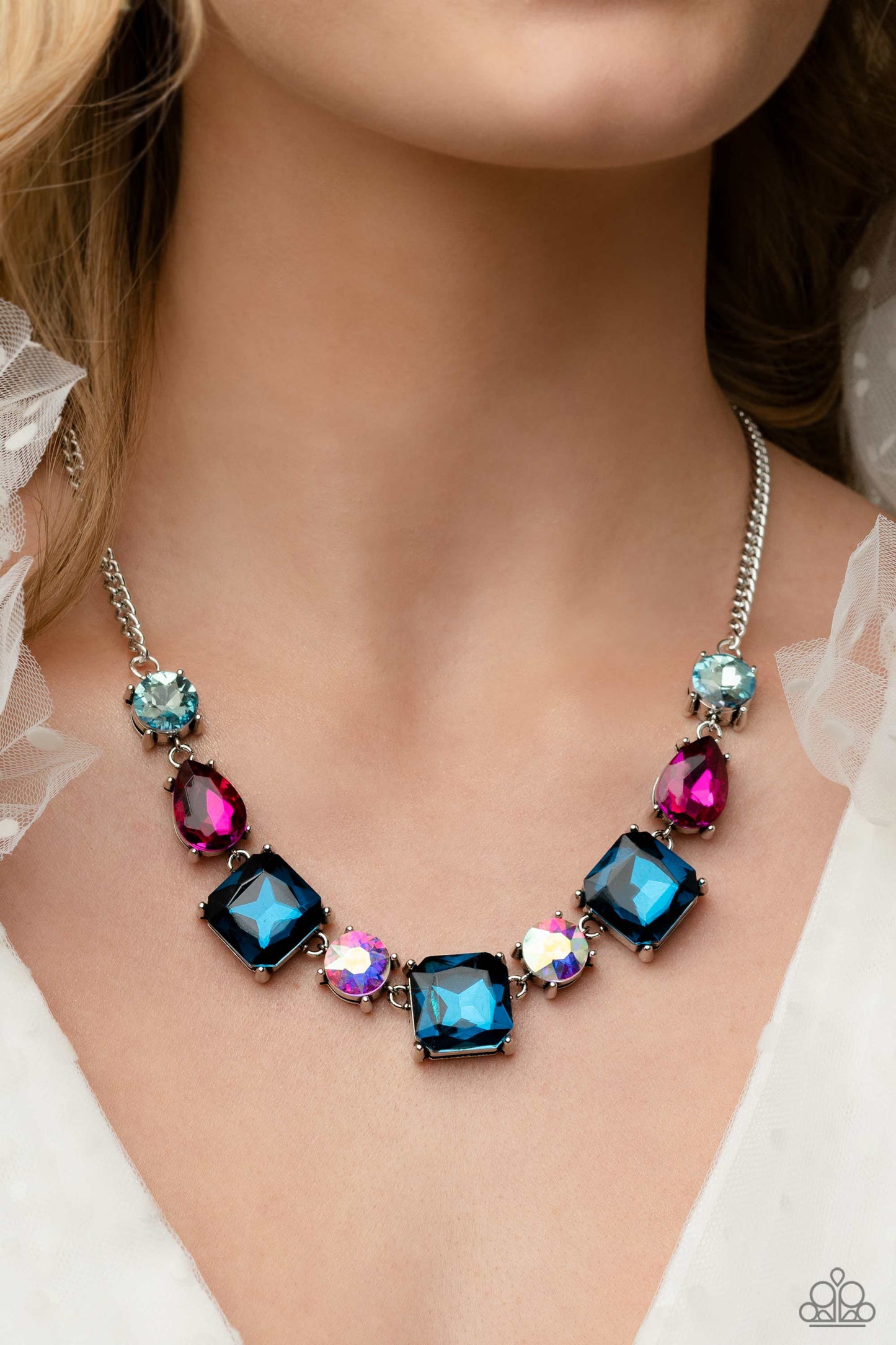 Necklace: "Elevated Edge - Multi" (P2RE-MTXX-215XX)